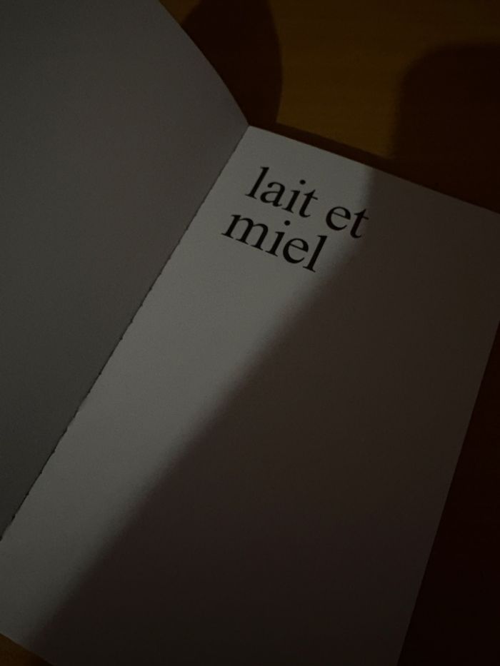 Livre lait et miel - photo numéro 3