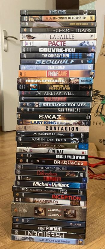 Lot de 38 DVD thème action
