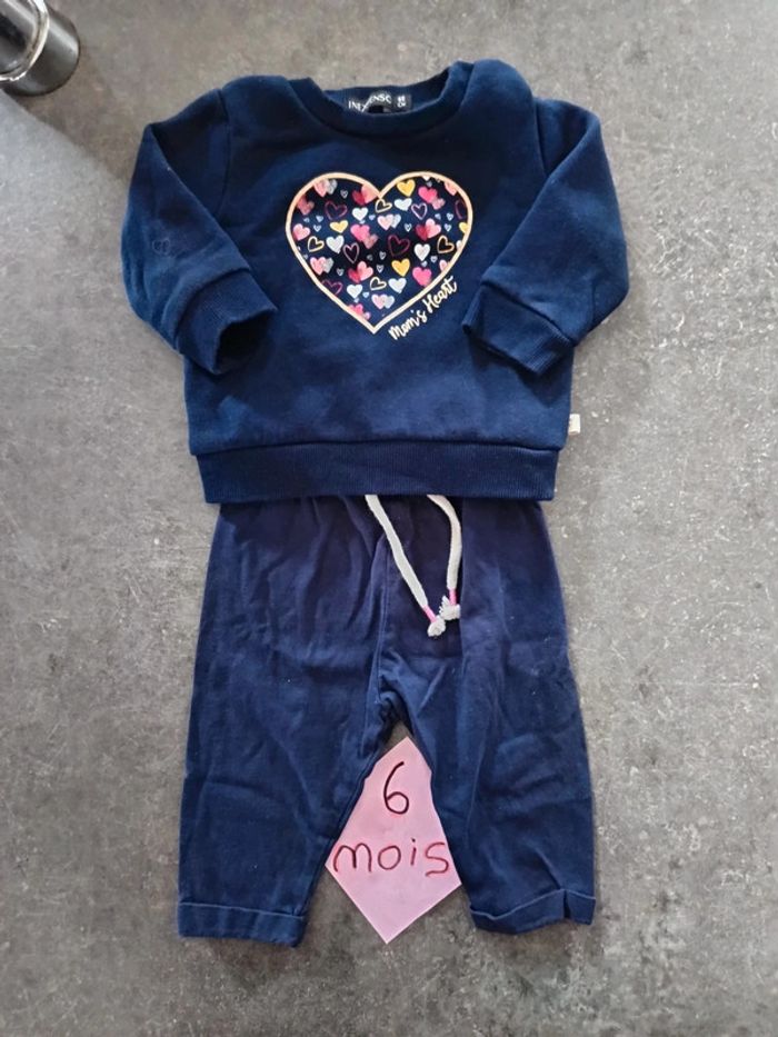 Ensemble bleu marine 6 mois