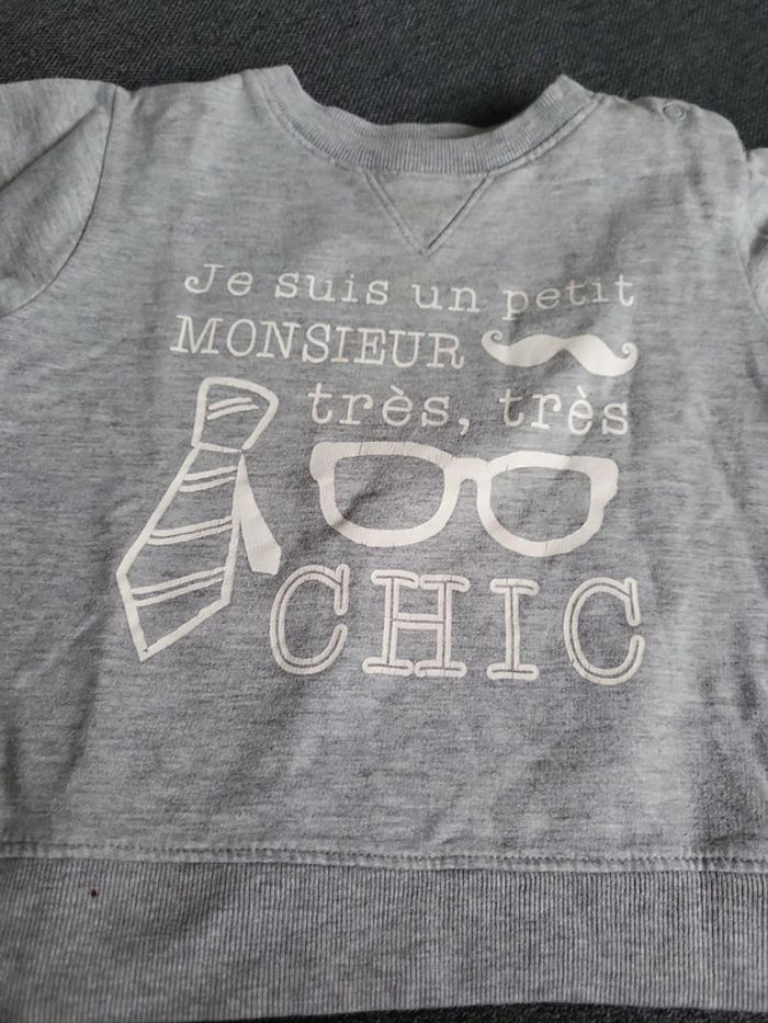 Pull gris - photo numéro 2
