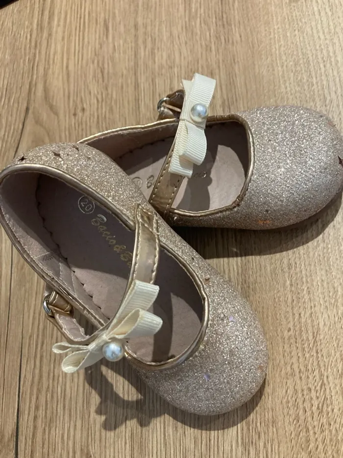 Ballerines dorées à paillettes - photo numéro 2