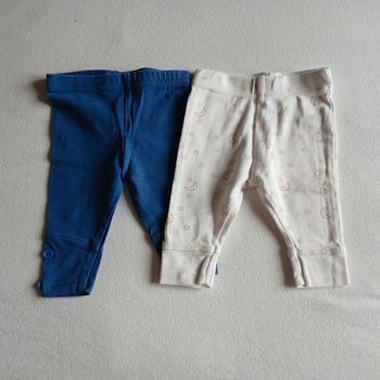 Lot 2 leggings 3 mois