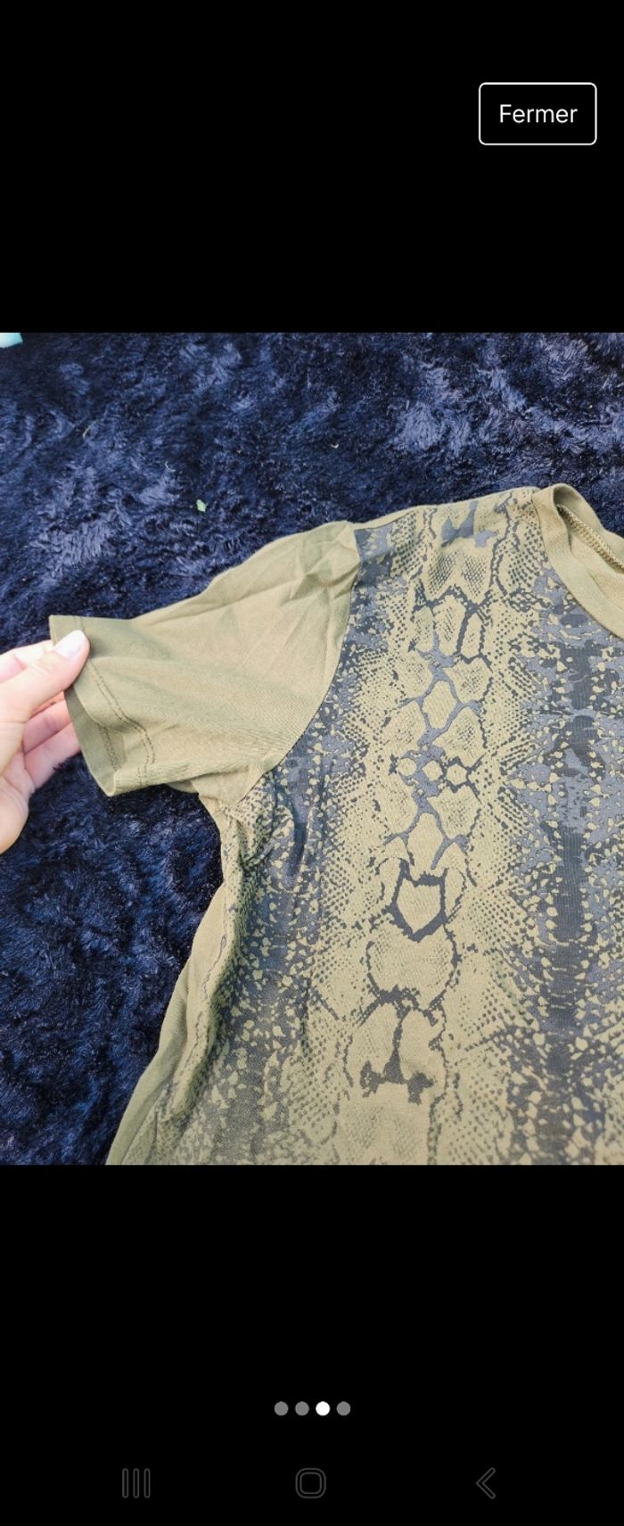 T shirt Kaki Zara - photo numéro 3