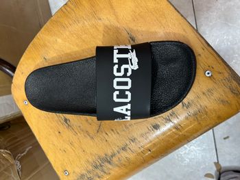 Sandales claquettes lacoste noir 43