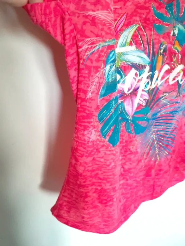 T-shirt rose Grain de malice taille s - photo numéro 5