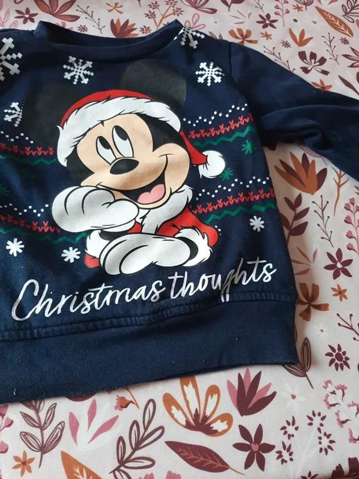 Pull de Noël mickey 3 ans - photo numéro 3