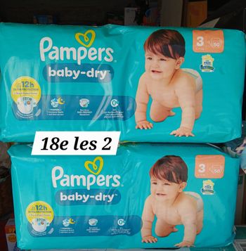 2 paquets Pampers T3 neufs 