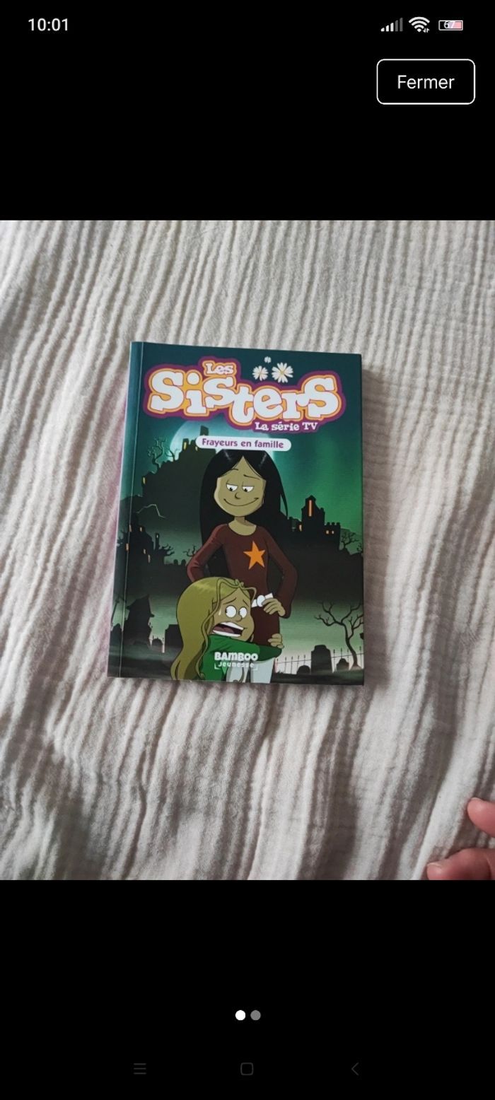 Livre les sisters frayeurs en famille.