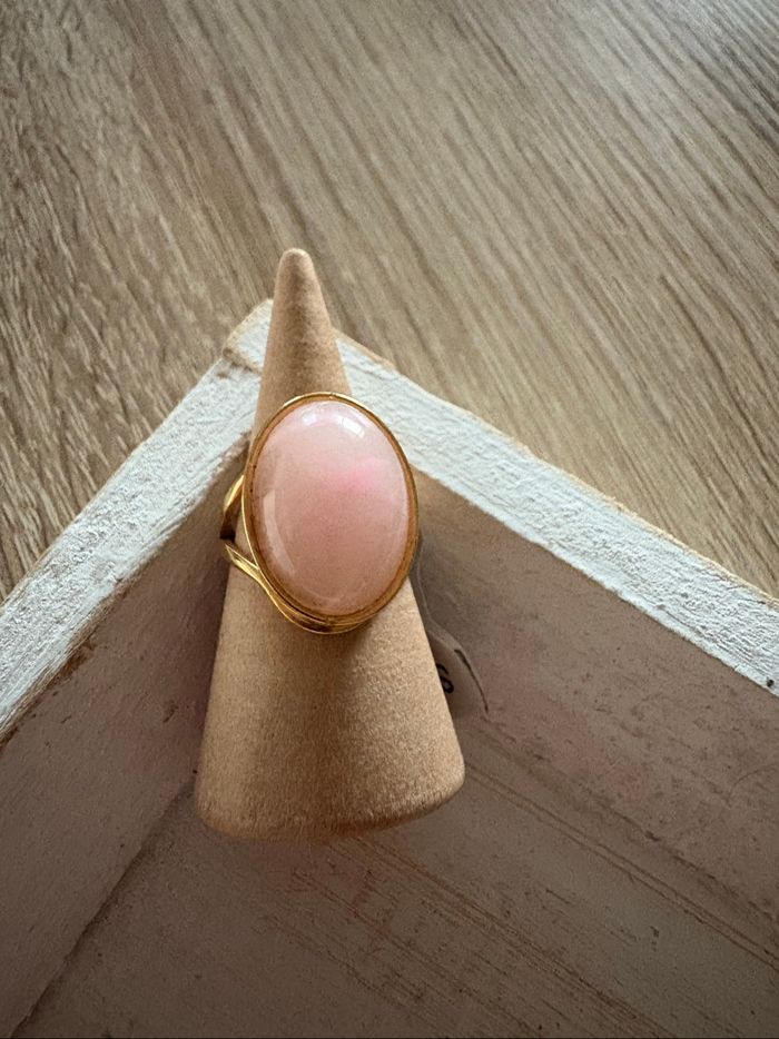 Bague dorée et rose T6