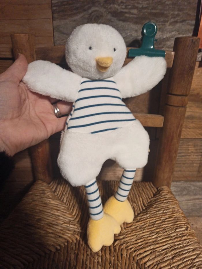 Doudou canard tape à l'oeil tbe - photo numéro 5