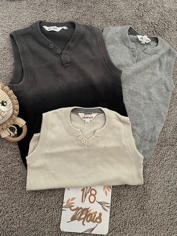 Trio pull sans manches