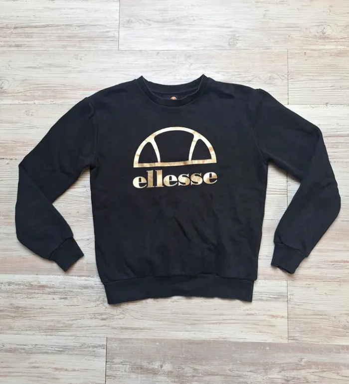 Sweat/pull noir et doré Ellesse