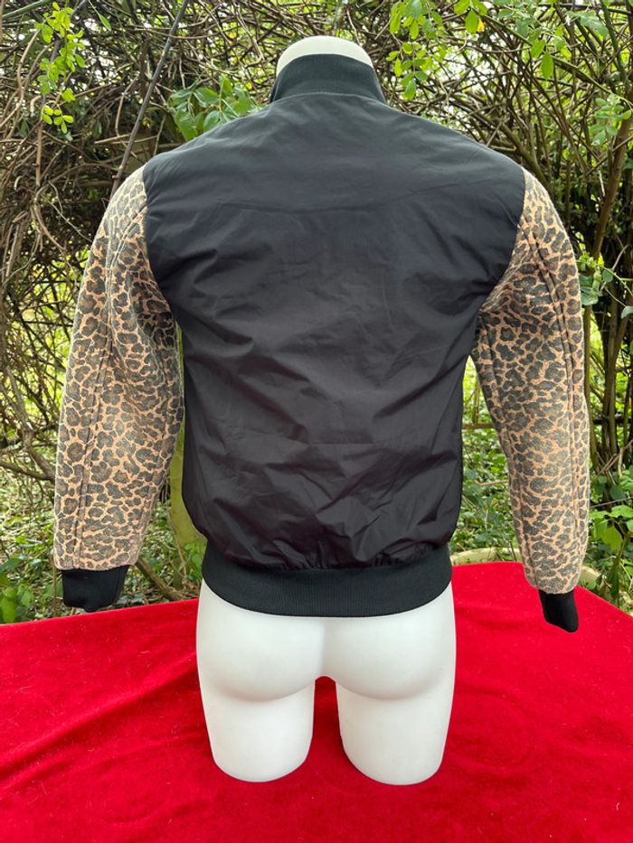 🧥 Blouson / Veste style basket américain  12 ans  Détail façon léopard - photo numéro 3