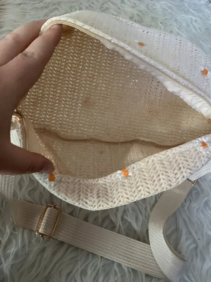 Sac banane tisse à fleurs neuf - photo numéro 3