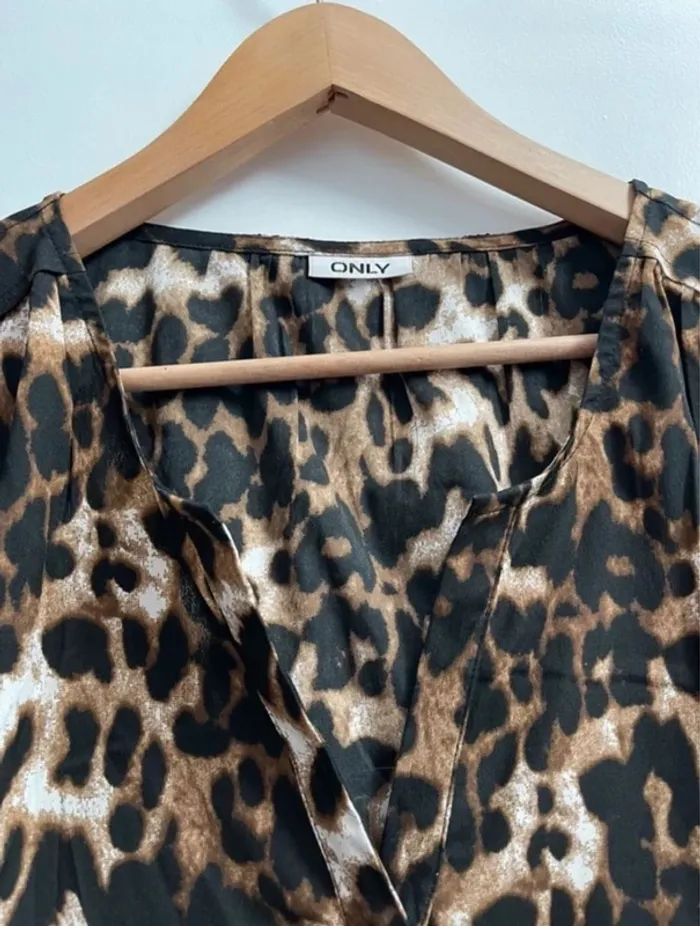 Superbe Blouse Léopard Only 🌸 L 40 38 - photo numéro 6
