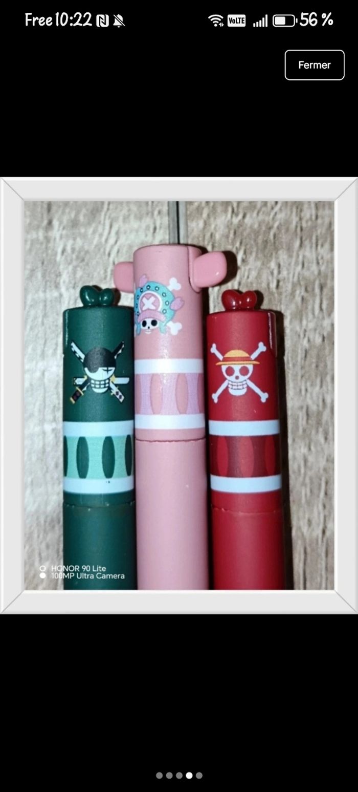 Set stylos effaçables one piece manga - photo numéro 4