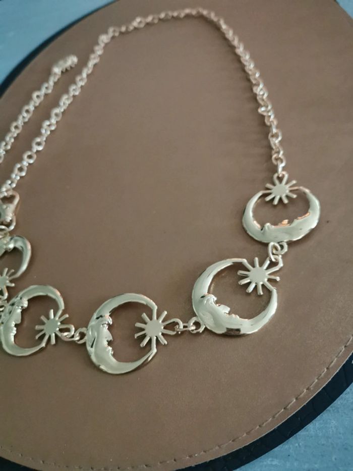 Ceinture Métal femme dorée lunes - photo numéro 2