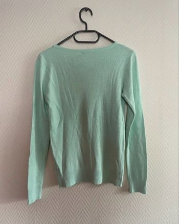 Jolie petit pull vert femme 36S