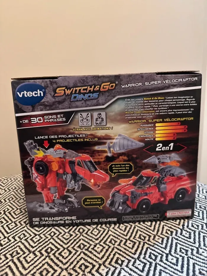 Vtech - Switch Et Go Dinos : Warrior, Super Vélociraptor - 4 ans et plus - photo numéro 2