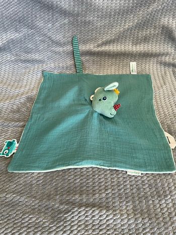 Doudou plat lange Joe le dragon vert Lilliputiens
