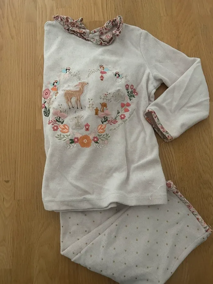 Pyjama velours sergent major 5 ans