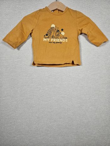 T-shirt manche longue disney winnie l’ourson 3 mois 