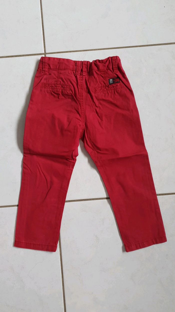 Pantalon garçon rouge TAO 3 ans Ch2 - photo numéro 2