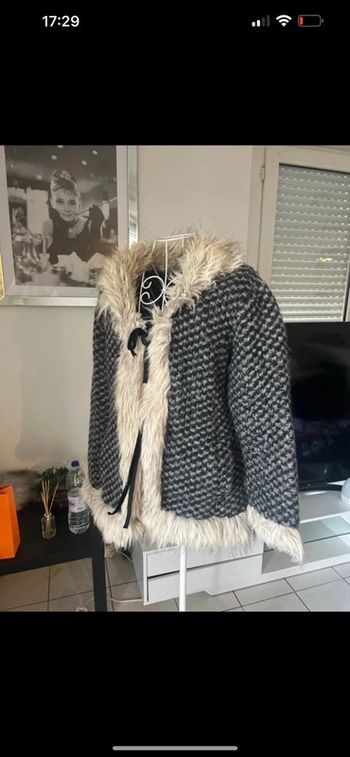 Manteau fausse fourrure vintage