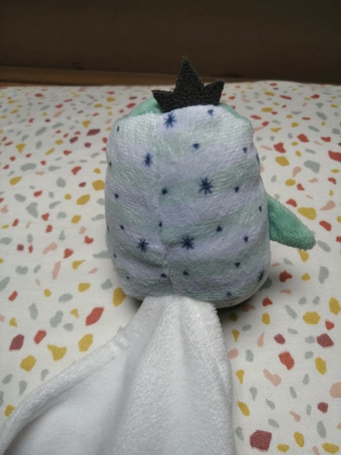 Doudou chouette hibou tiamo mouchoir hello little one - photo numéro 5