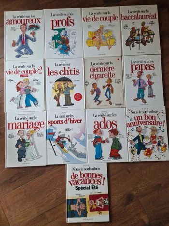 Lot  de 13  bandes  dessinées  La  vérité sur