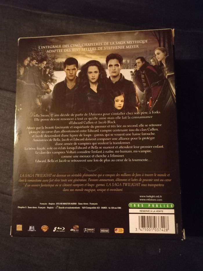 Coffret Bluray Twilight - photo numéro 2