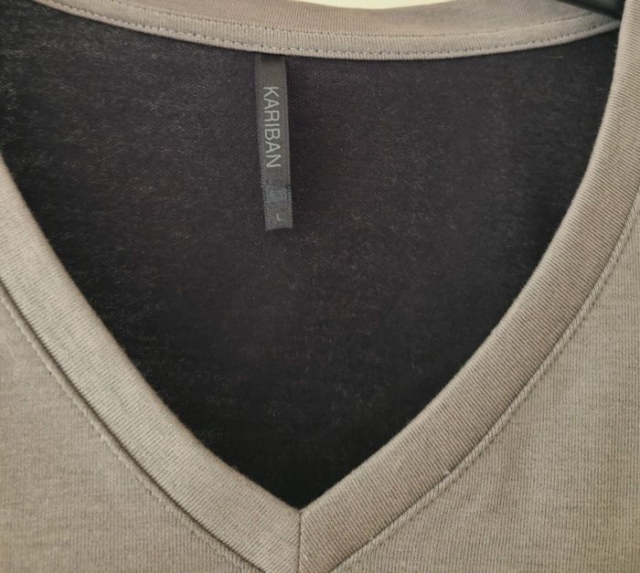 Sweat en col V • Kariban • taille L - photo numéro 2