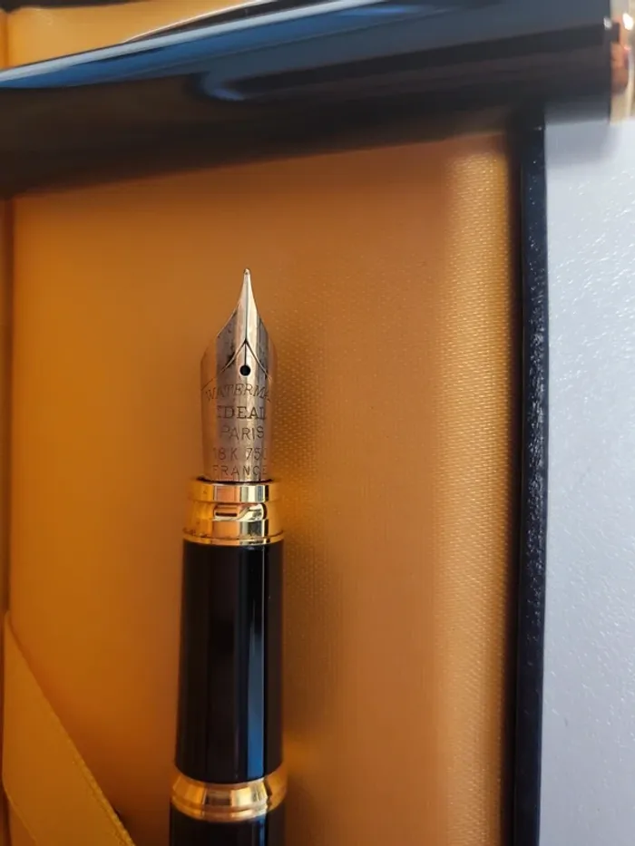 Stylo plume waterman plume or 18k - photo numéro 5