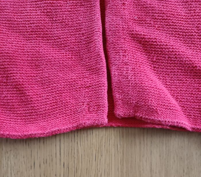 Gilet Cardigan en maille Jacadi rouge 12 mois fille - photo numéro 3