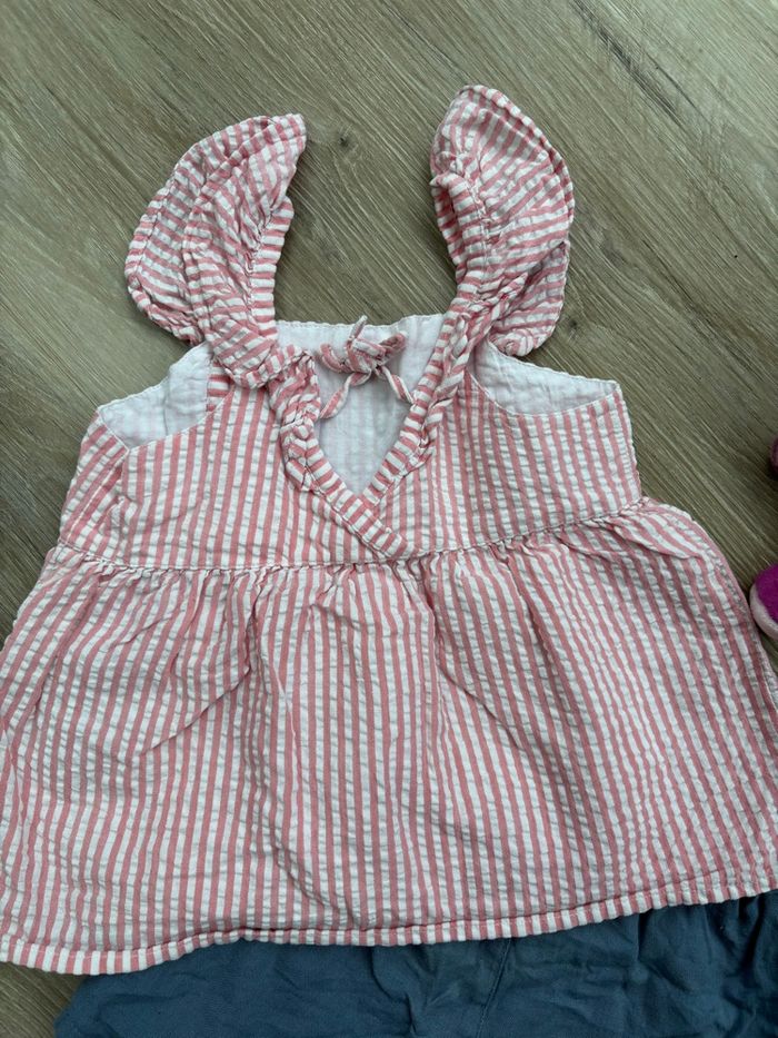 Ensemble blouse + short taille 24 mois - photo numéro 4