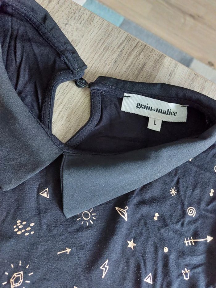 Top manches 3/4 grain de malice t L - photo numéro 2