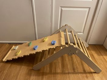 Structure de motricité montessori escalade en bois