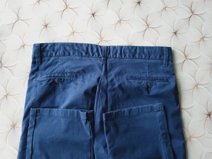 Pantalon chino habillé Homme bleu Armand Thiery taille 40 parfait état. - photo numéro 8