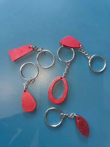 porte clé résine époxy