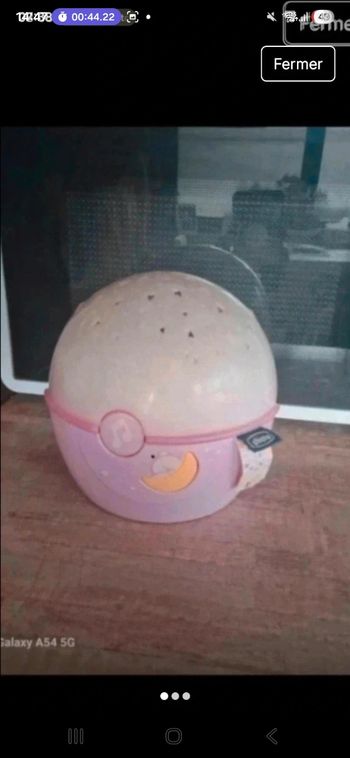 Veilleuse Chicco peut s'accrocher au bord du lit