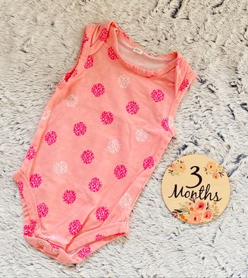 Body débardeur sans manches bébé fille 3 mois