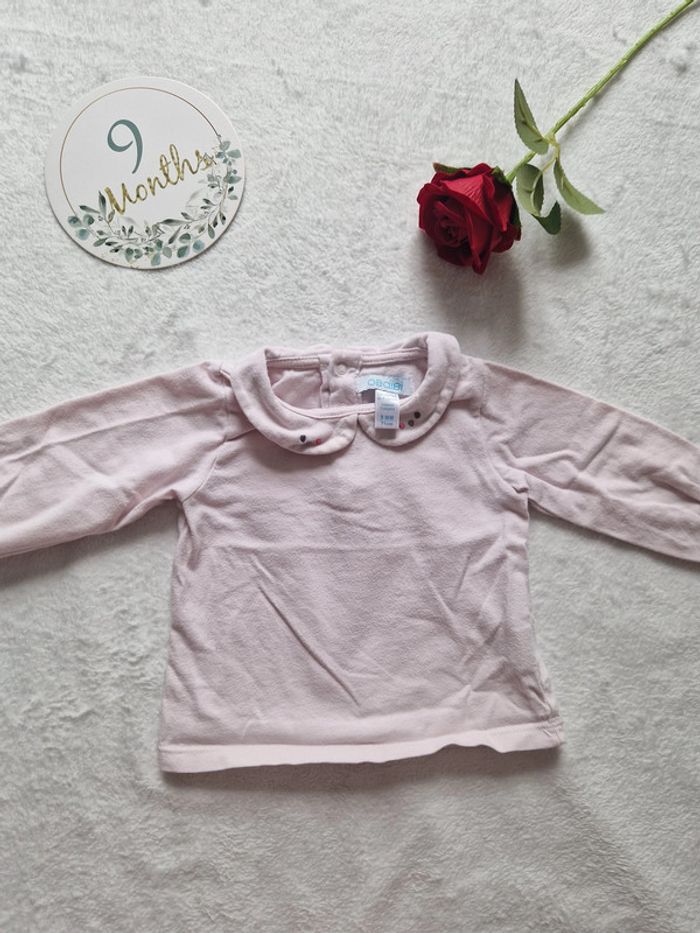 Tee shirt manches longues avec col Obaibi