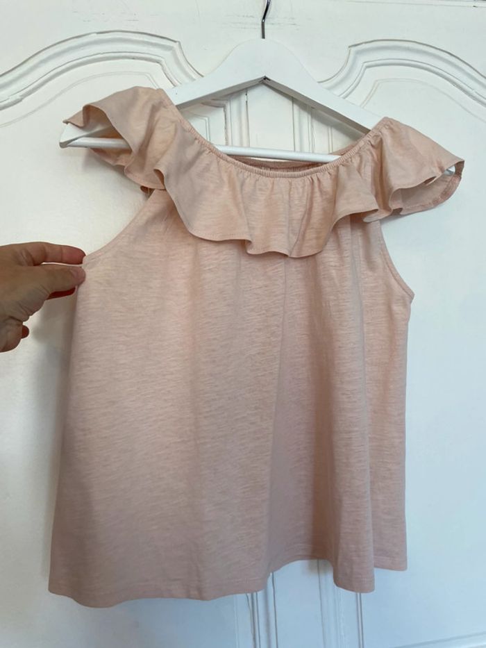Tee-shirt volanté épaules découvertes Monoprix 14 ans - photo numéro 4