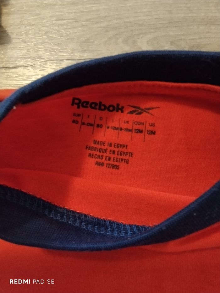 Tee shirt bébé Reebok - photo numéro 3