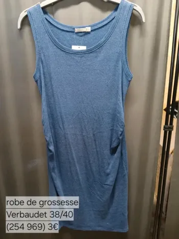 Robe de grossesse bleue femme 38/40 Vertbaudet