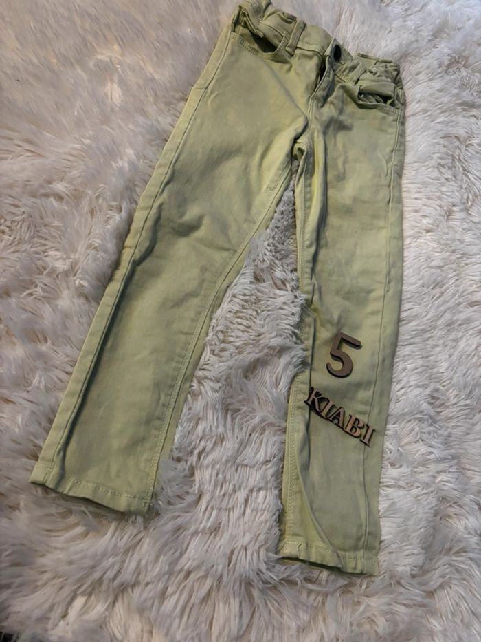 Pantalon slim vert