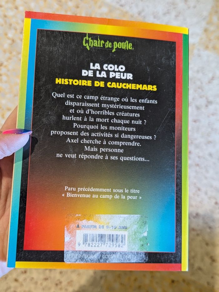 Livre chair de poule la colo de la peur - photo numéro 2