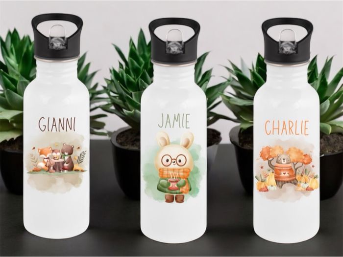 Gourde à bec pour enfants/bébés personnalisée - photo numéro 2