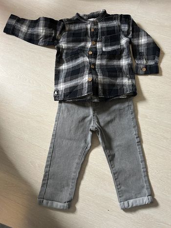 Ensemble chemise + jean garçon 24 mois lulu castagnette (gémo)