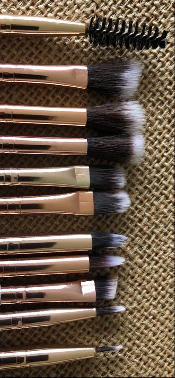 Lot 11 pinceaux marbrés pour yeux